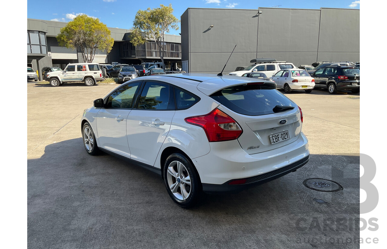 07/2015 Ford Focus Trend (FWD) LW MK2 MY14 5D Hatchback White 2.0L