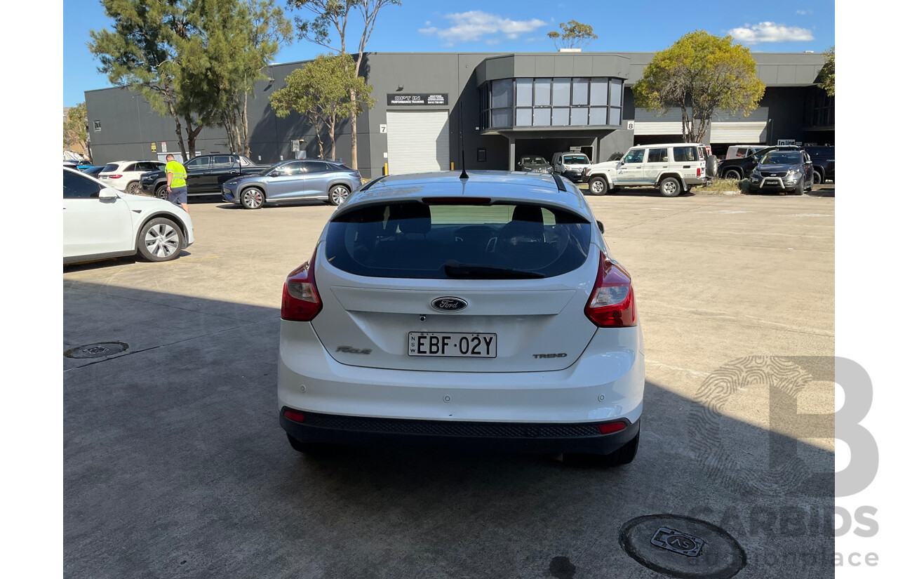 07/2015 Ford Focus Trend (FWD) LW MK2 MY14 5D Hatchback White 2.0L