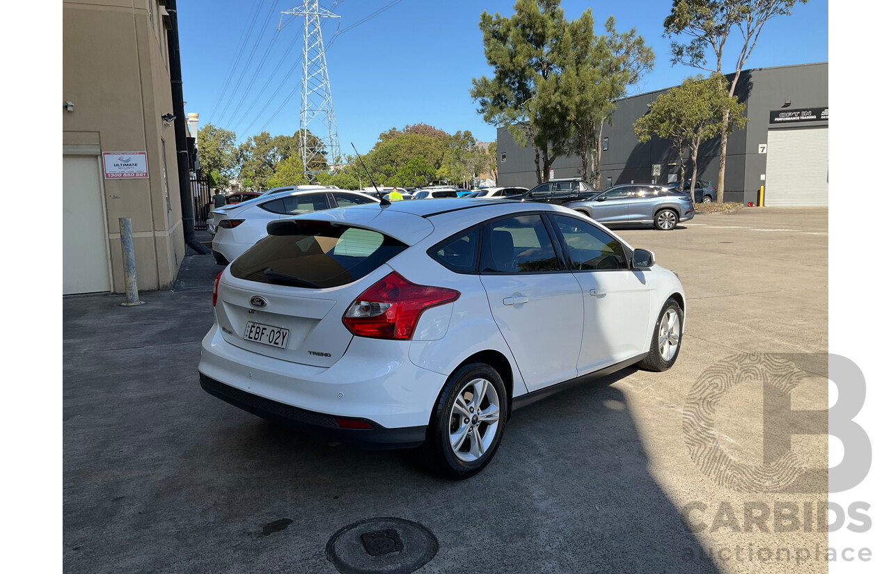 07/2015 Ford Focus Trend (FWD) LW MK2 MY14 5D Hatchback White 2.0L