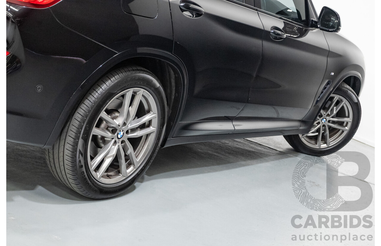 11/2018 BMW X3 xDrive20d M-Sport (4x4) G01 4d Wagon Black Sapphire Metallic Turbo Diesel 2.0L