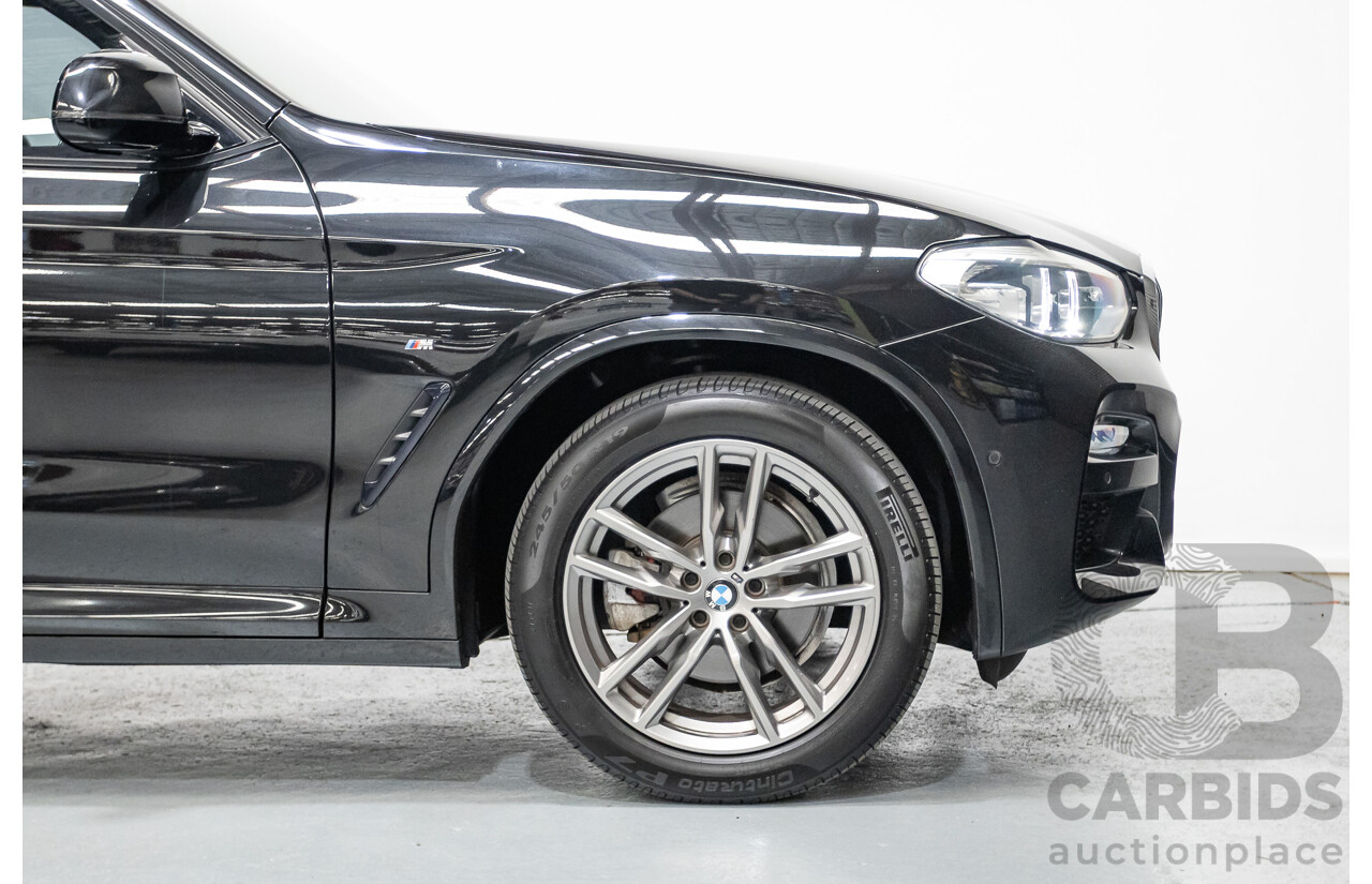 11/2018 BMW X3 xDrive20d M-Sport (4x4) G01 4d Wagon Black Sapphire Metallic Turbo Diesel 2.0L