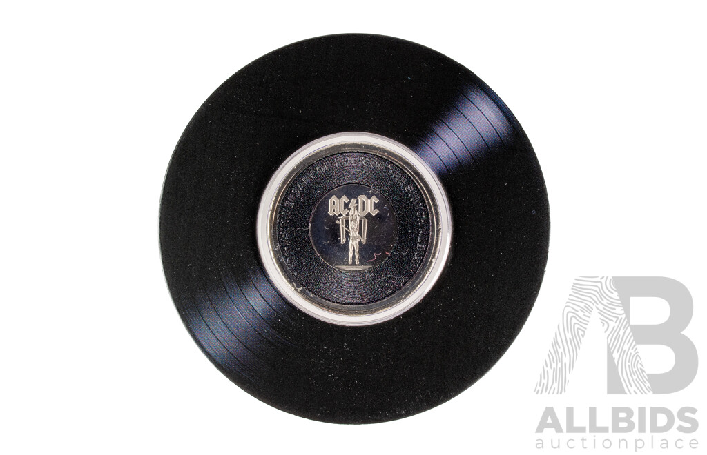 Five Australian RAM 2022/23 AC/DC Commemorative Twenty Cent Coins, Let There Be Rock, Flick the Switch, Blow Up Your Video, Powerage, Black Ice