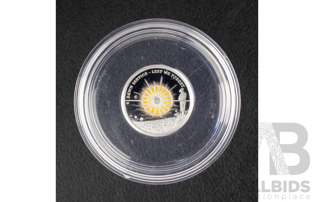 Australian RAM 2026 Silver Proof Two Dollar Coin, C Mint Mark, Dawn Service .999