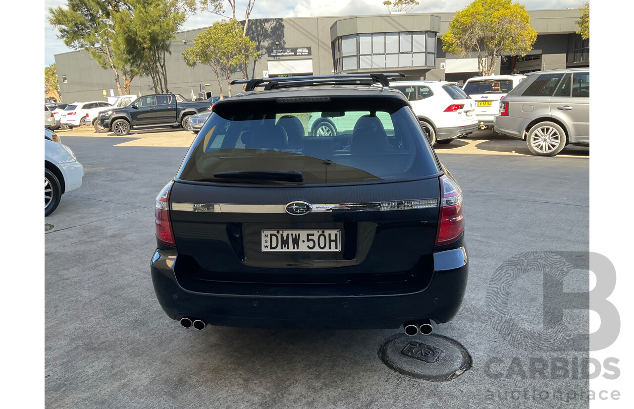 6/2007 Subaru Liberty 3.0R MY07 4d Wagon Black 3.0L