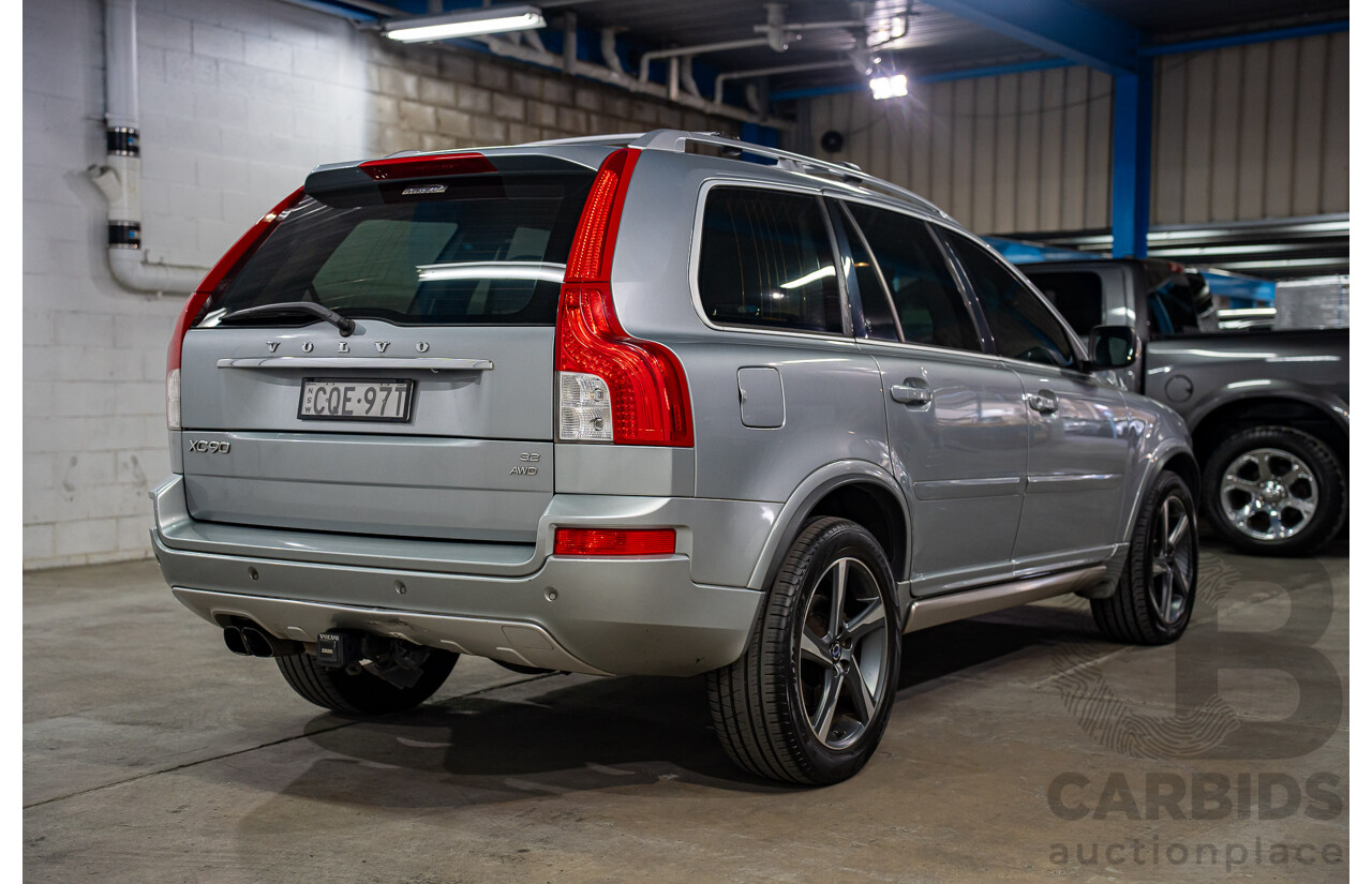 1/2013 Volvo XC90 3.2 R-Design MY12 4d Wagon Silver 3.2L
