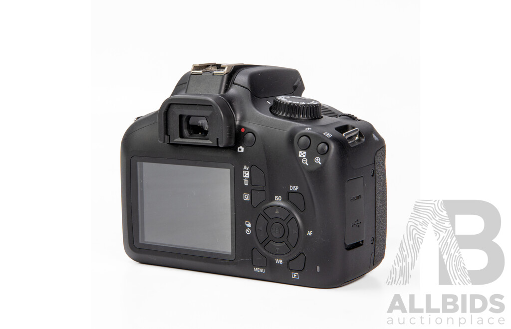 Cannon EOS 3000D Digital Camera with EFS 18-55mm Lens, Battery Charger and Protective Pouch