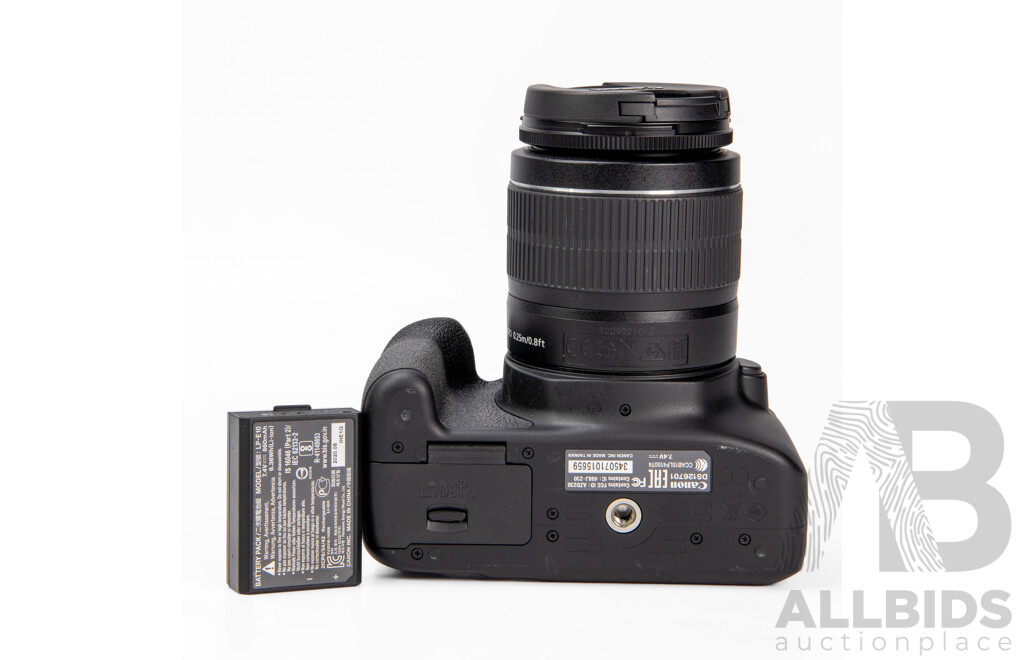 Cannon EOS 3000D Digital Camera with EFS 18-55mm Lens, Battery Charger and Protective Pouch