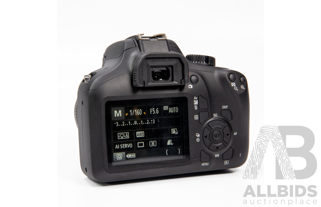 Cannon EOS 3000D Digital Camera with EFS 18-55mm Lens, Battery Charger and Protective Pouch