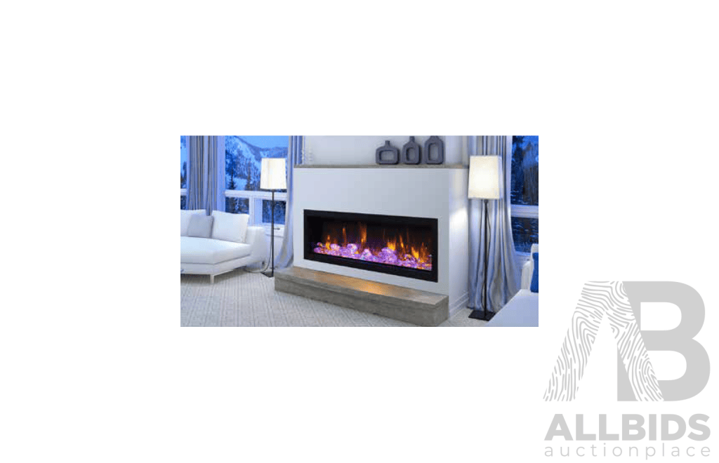 Amantii (BI-60-DEEP) Panorama Deep Full View Smart Electric - 60-Inch Indoor / Outdoor WiFi Enabled Fireplace *Brand New