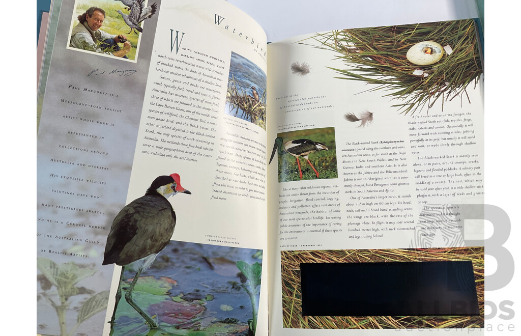 Four Australian Annual Stamp Albums Including 1991, 1992, 1993, 1994 - Face Value $147