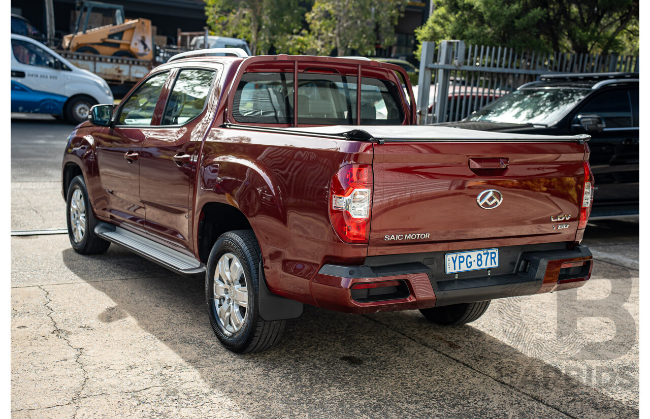 05/2021 LDV T60 Pro (4x4) SK8C Double Cab Utility Red Turbo Diesel 2.8L