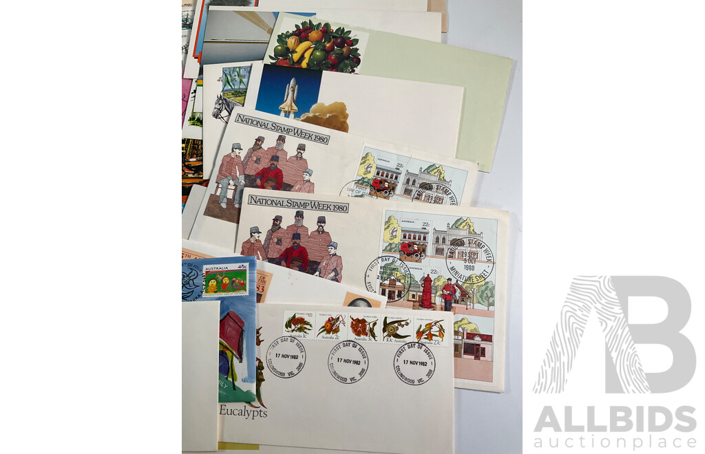Collection of Australian Stamps, Stamp Packs, First Day Covers and Letter Cards Spanning 1960's to 2000's Including Train Themed, 1994 International Year of the Family PNC, Sets and More