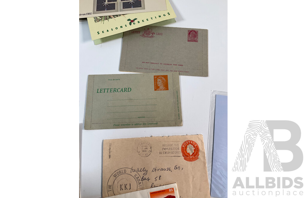Collection of Australian Stamps, Stamp Packs, First Day Covers and Letter Cards Spanning 1960's to 2000's Including Train Themed, 1994 International Year of the Family PNC, Sets and More