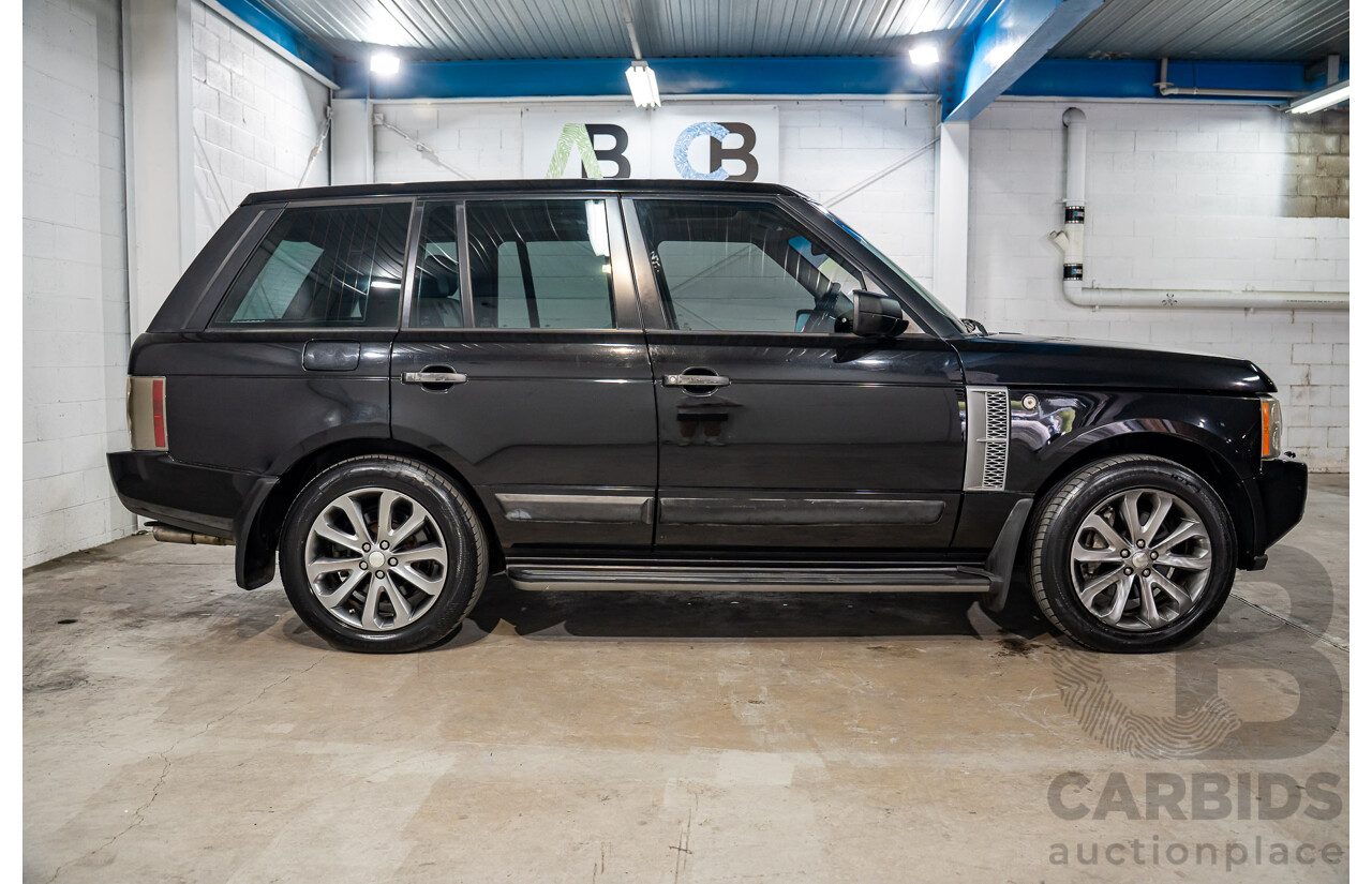5/2009 Land Rover Range Rover Vogue TdV8 MY08 4d Wagon Santorini Black Metallic Turbo Diesel V8 3.6L