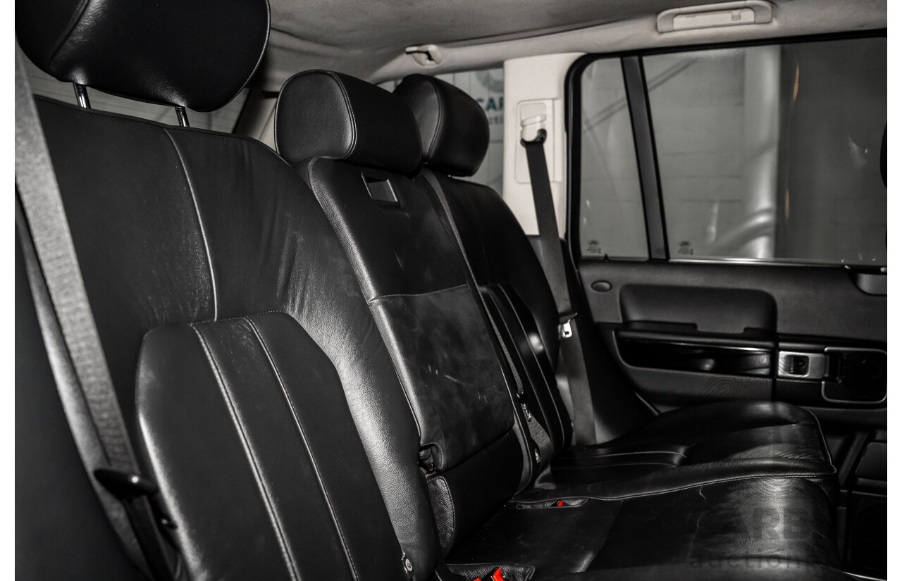 5/2009 Land Rover Range Rover Vogue TdV8 MY08 4d Wagon Santorini Black Metallic Turbo Diesel V8 3.6L