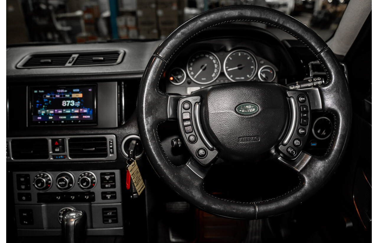 5/2009 Land Rover Range Rover Vogue TdV8 MY08 4d Wagon Santorini Black Metallic Turbo Diesel V8 3.6L