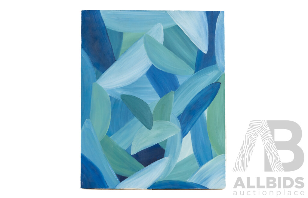 Artist Unknown (20th Century, Indigenous-Australian), Dreaming of Water & Country, Original Acrylic on Canvas, 50 x 40 cm (frame)