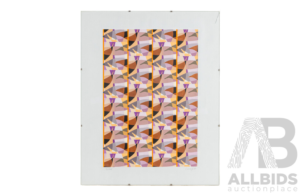 Cuneyt (20th Century), Untitled & Blind Drawing (2004), Pair of Original Oil on Card, 50 x 40 cm (frames) (2)