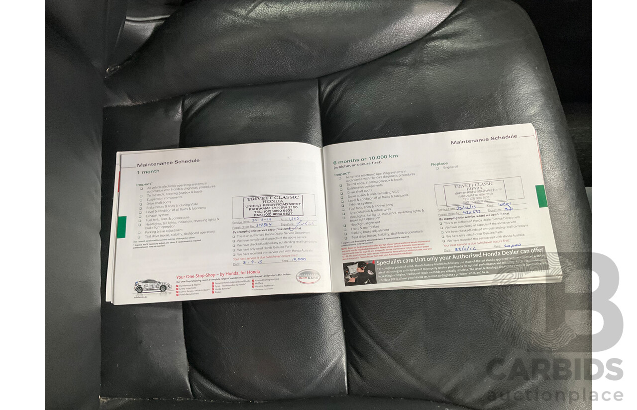 10/2014 Honda CRV VTi-L (4x4) 30 MY15 4d Wagon Black 2.4L