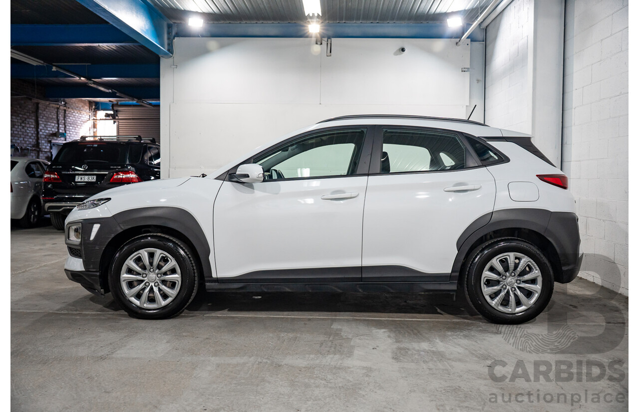 08/2020 Hyundai Kona GO (FWD) FWD OS.3 MY20 4D Wagon White 2.0L