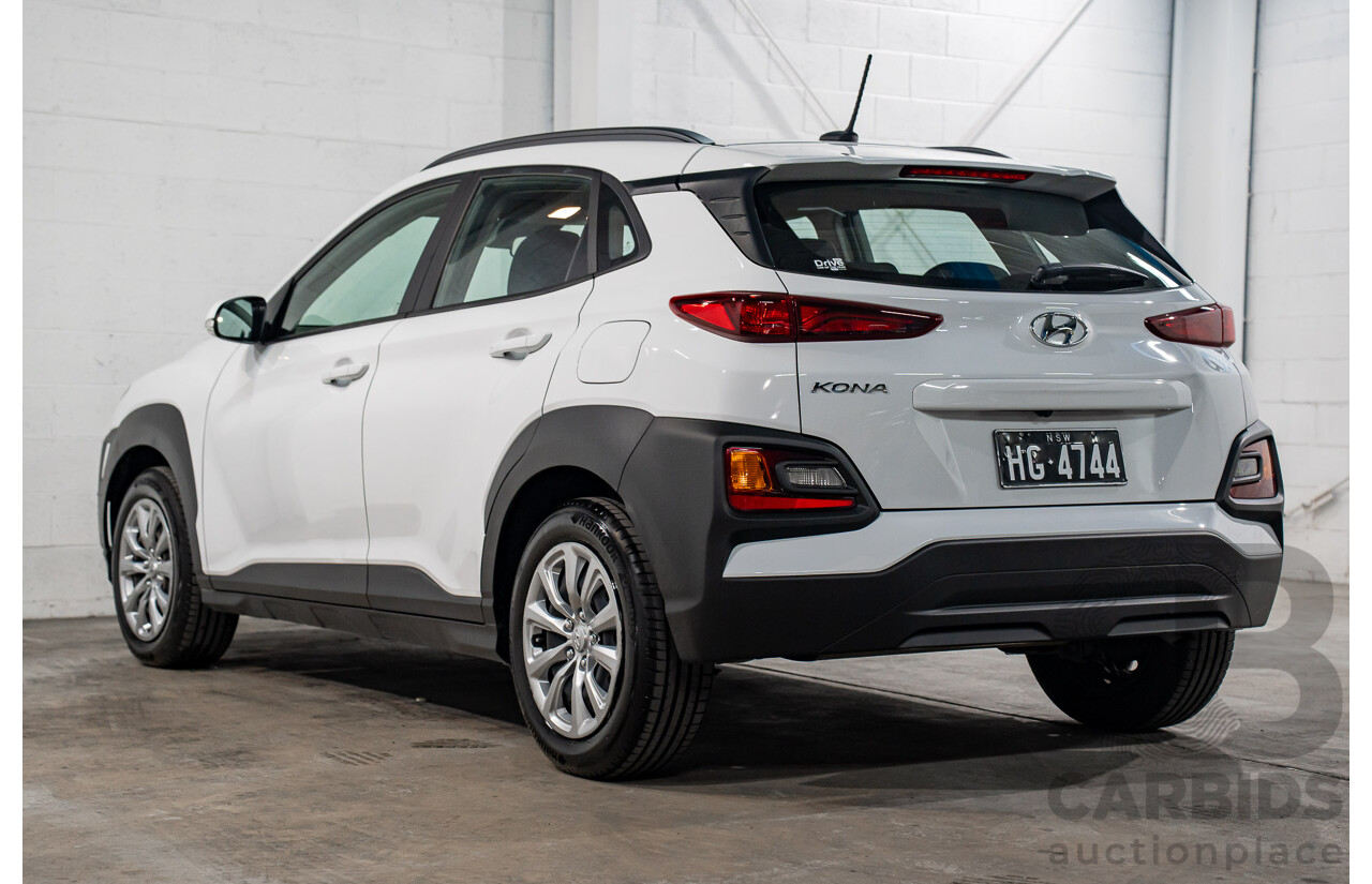 08/2020 Hyundai Kona GO (FWD) FWD OS.3 MY20 4D Wagon White 2.0L