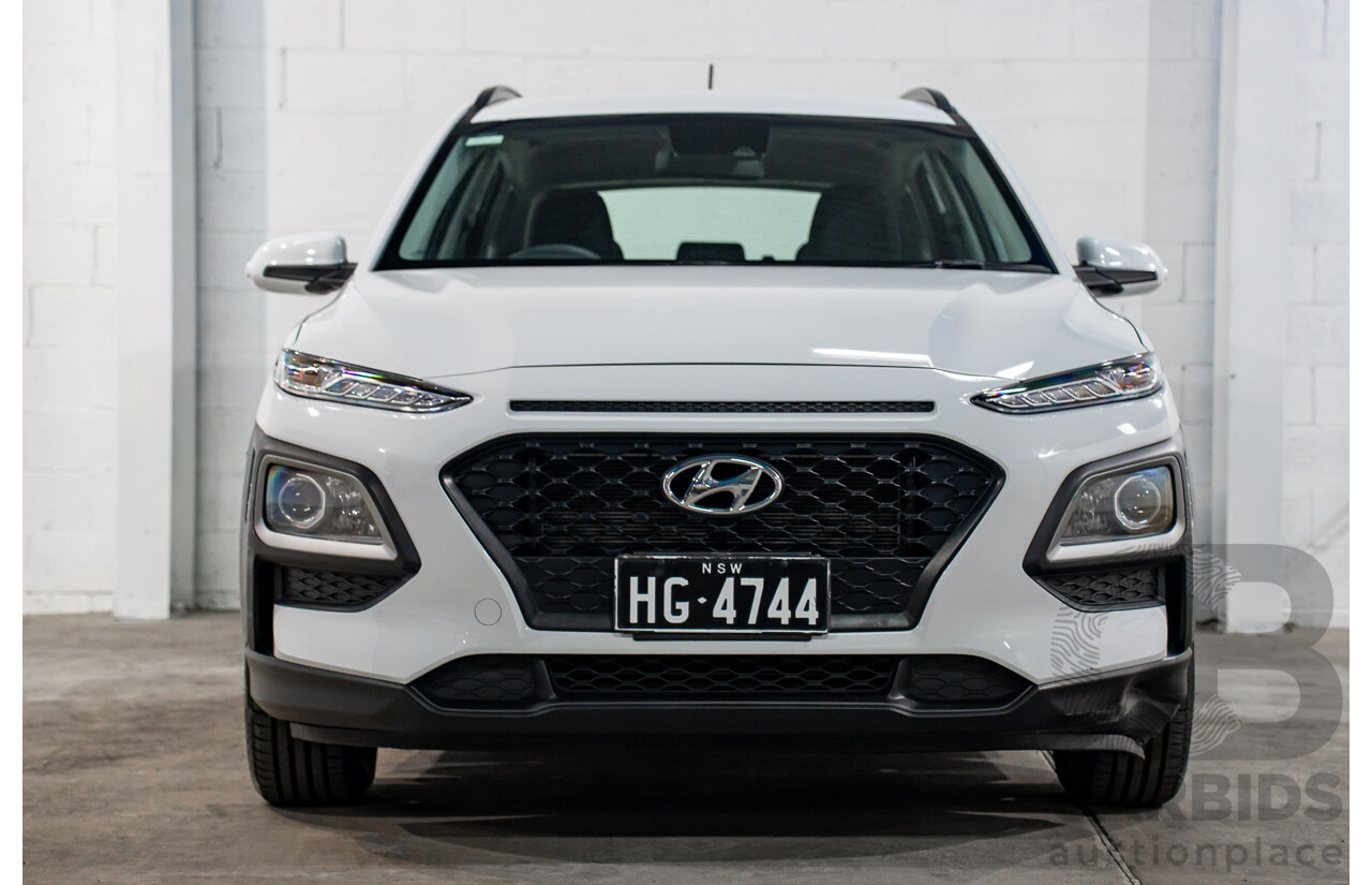 08/2020 Hyundai Kona GO (FWD) FWD OS.3 MY20 4D Wagon White 2.0L