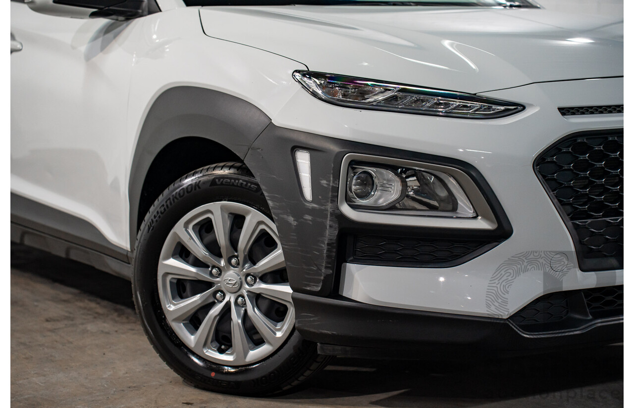 08/2020 Hyundai Kona GO (FWD) FWD OS.3 MY20 4D Wagon White 2.0L