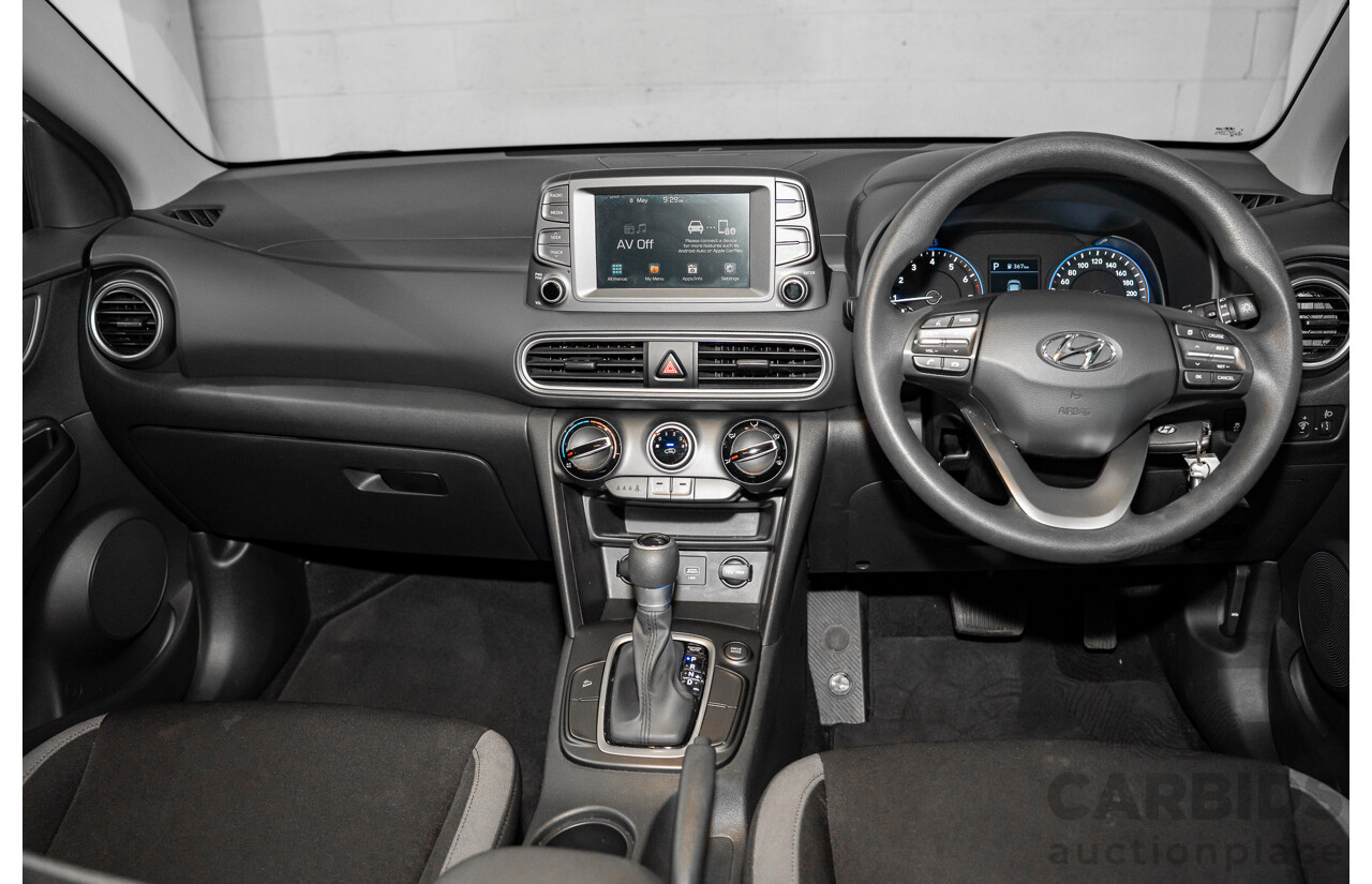 08/2020 Hyundai Kona GO (FWD) FWD OS.3 MY20 4D Wagon White 2.0L