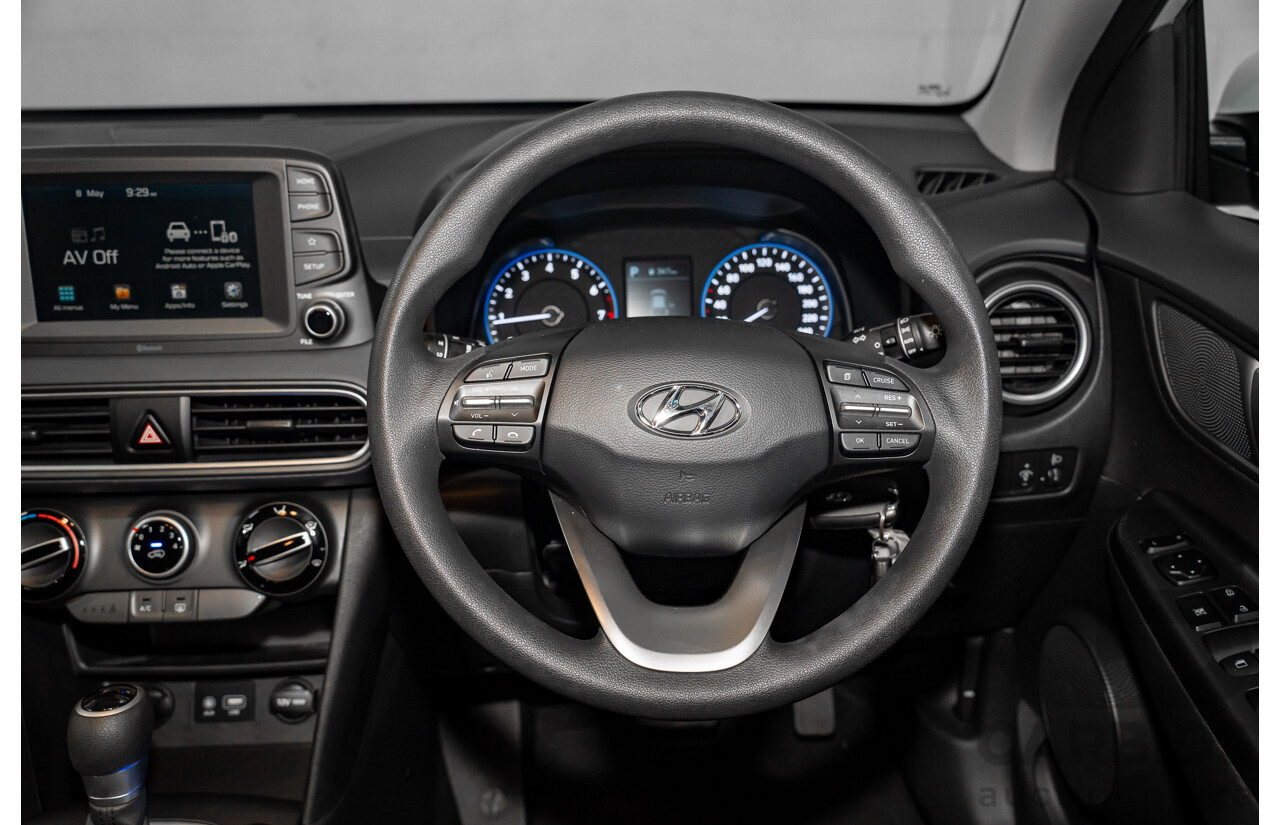 08/2020 Hyundai Kona GO (FWD) FWD OS.3 MY20 4D Wagon White 2.0L