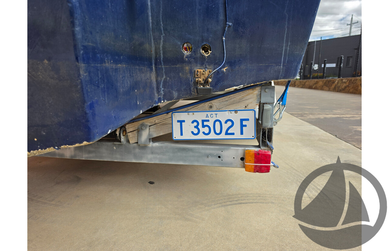 6m Custom Build Centre Console Fibreglass Boat with 60hp Honda Outboard and Trailer