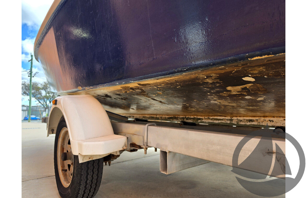 6m Custom Build Centre Console Fibreglass Boat with 60hp Honda Outboard and Trailer