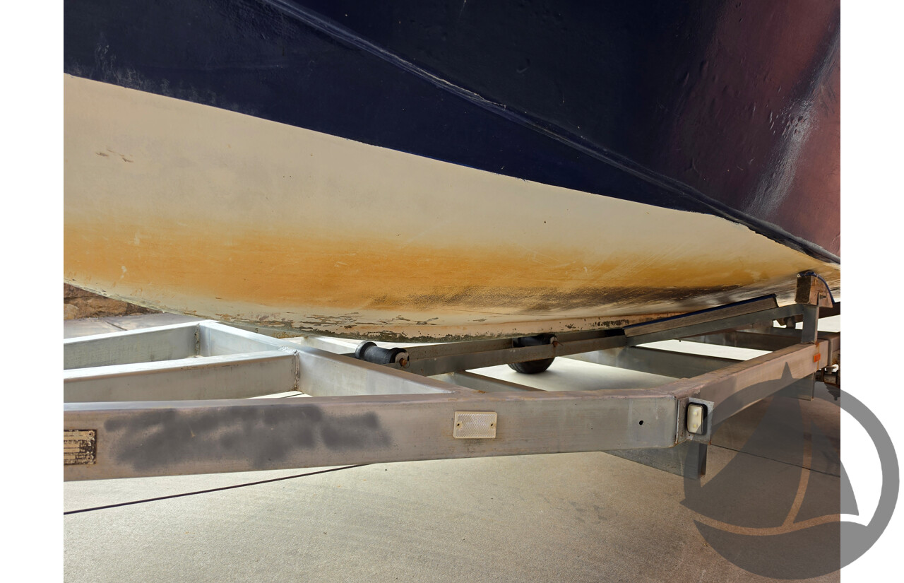 6m Custom Build Centre Console Fibreglass Boat with 60hp Honda Outboard and Trailer