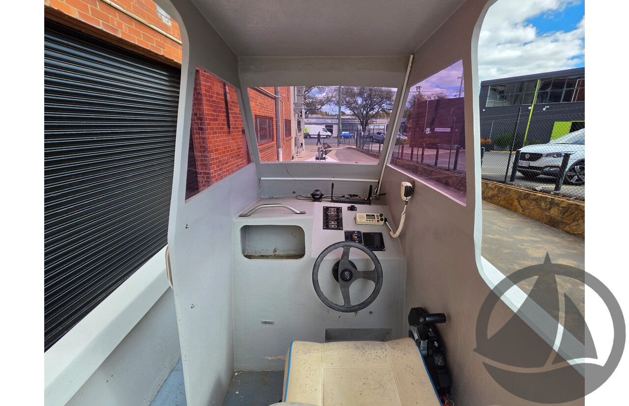 6m Custom Build Centre Console Fibreglass Boat with 60hp Honda Outboard and Trailer