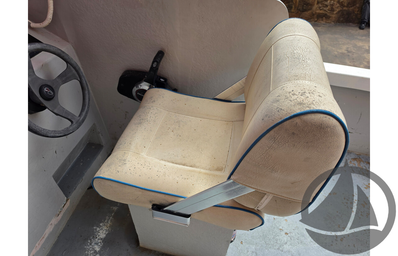 6m Custom Build Centre Console Fibreglass Boat with 60hp Honda Outboard and Trailer