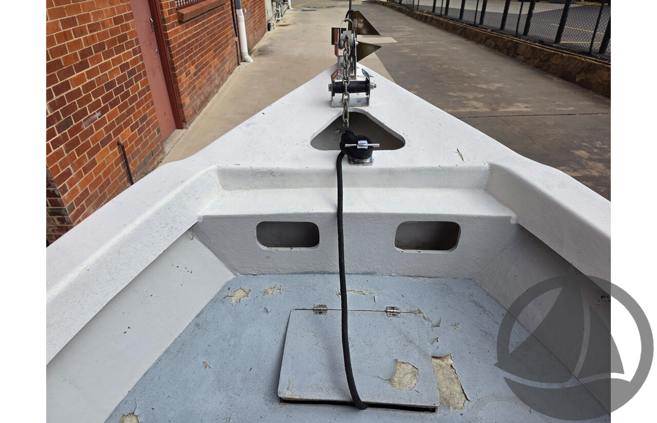 6m Custom Build Centre Console Fibreglass Boat with 60hp Honda Outboard and Trailer