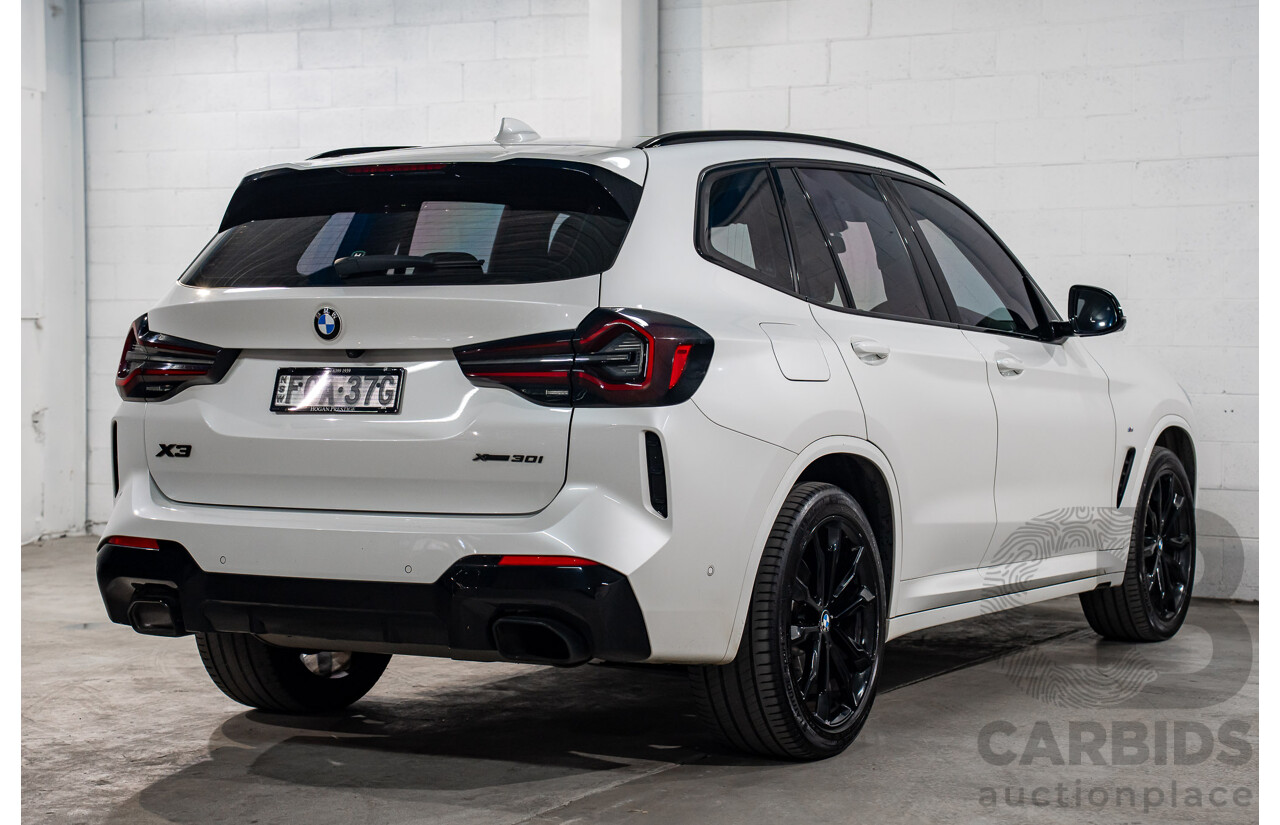 6/2023 BMW X3 xDrive30i M Sport (AWD) G01 4D Wagon Mineral White Metallic Turbo 2.0L