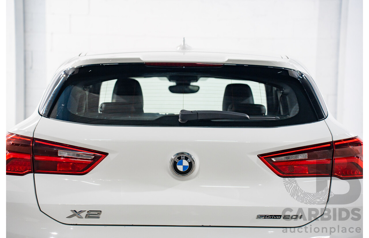 4/2018 BMW X2 sDrive20i M Sport F39 MY18 4d Wagon Alpine White Turbo 2.0L