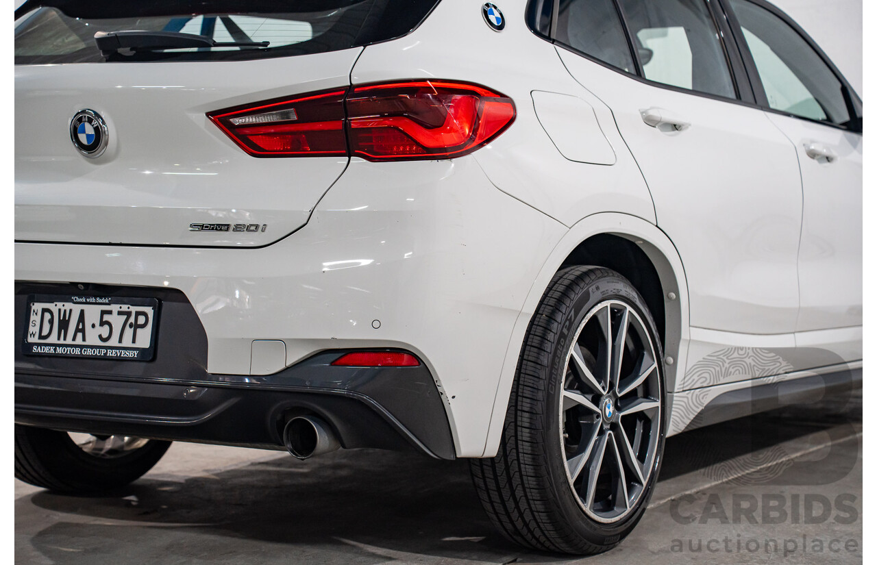 4/2018 BMW X2 sDrive20i M Sport F39 MY18 4d Wagon Alpine White Turbo 2.0L