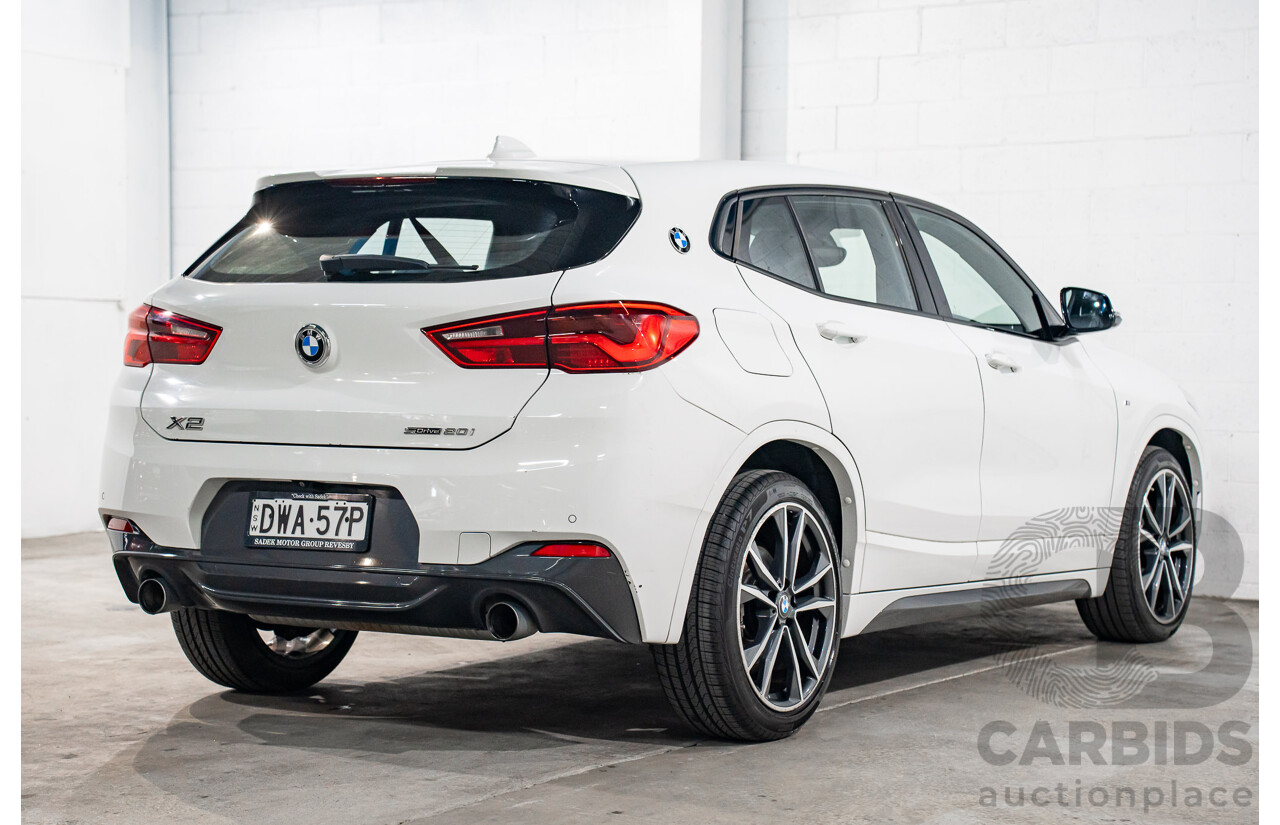 4/2018 BMW X2 sDrive20i M Sport F39 MY18 4d Wagon Alpine White Turbo 2.0L