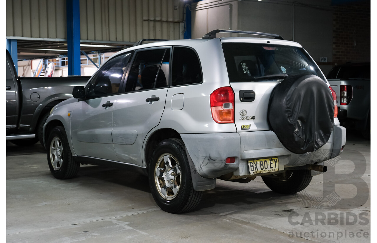 9/2000 Toyota Rav4 Cruiser (4x4) ACA21R 4d Wagon Silver 2.0L