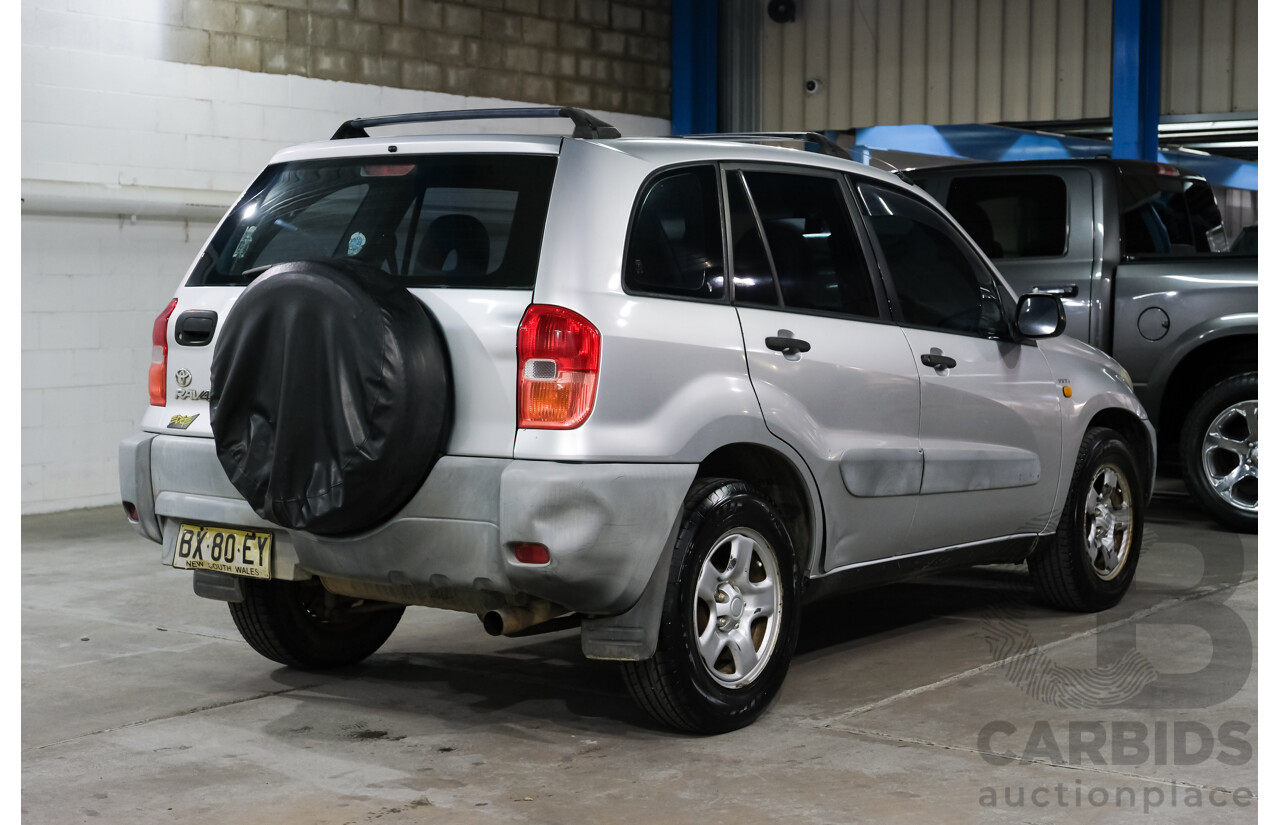 9/2000 Toyota Rav4 Cruiser (4x4) ACA21R 4d Wagon Silver 2.0L