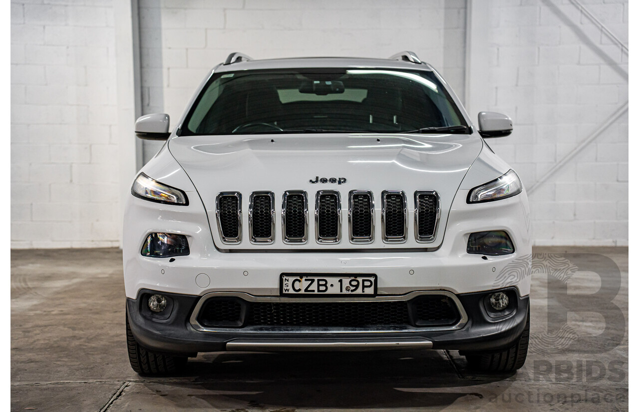 7/2015 Jeep Cherokee Limited (4x4) KL MY15 4d Wagon Bright White V6 3.2L