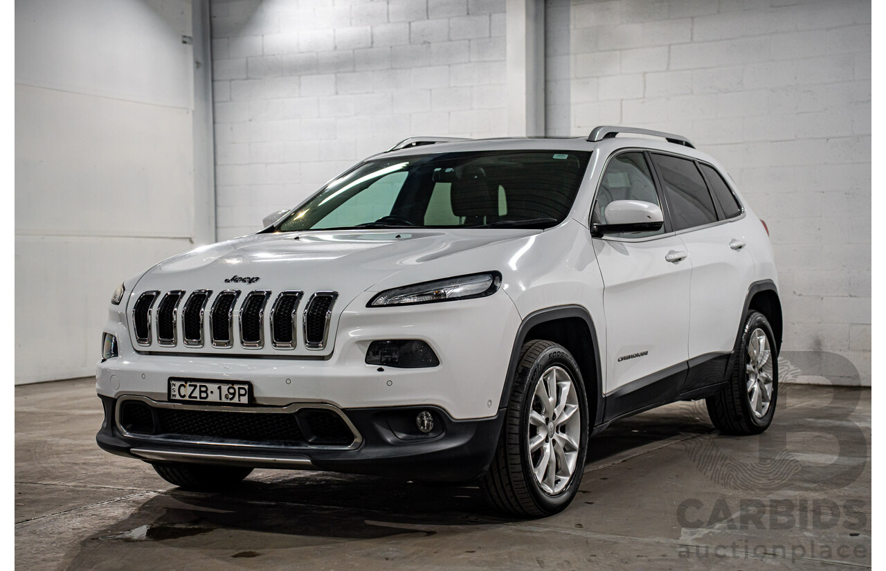 7/2015 Jeep Cherokee Limited (4x4) KL MY15 4d Wagon Bright White V6 3.2L