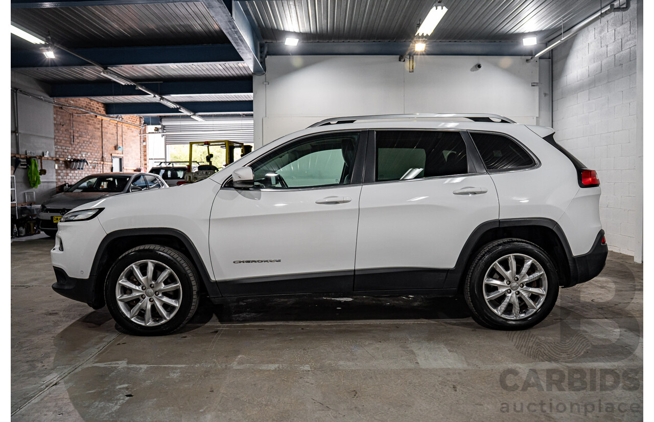 7/2015 Jeep Cherokee Limited (4x4) KL MY15 4d Wagon Bright White V6 3.2L