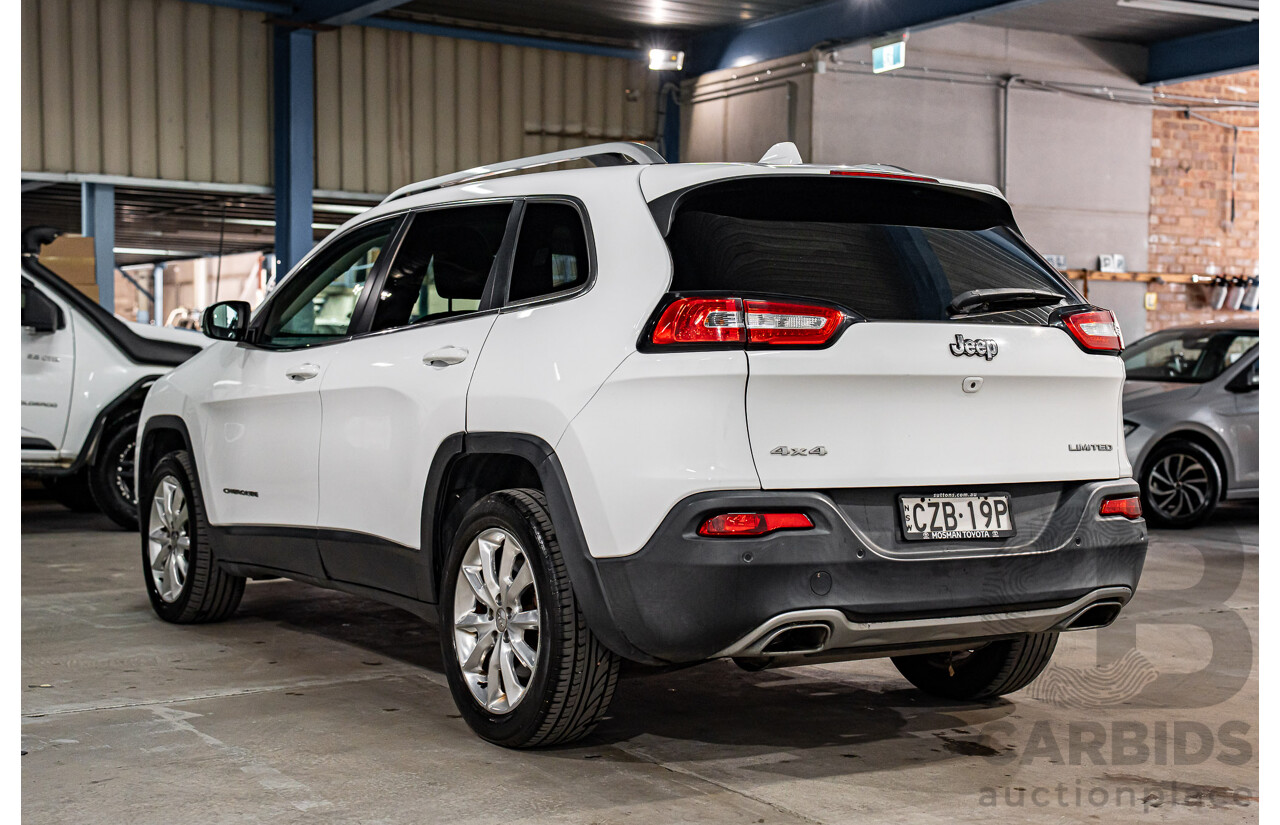 7/2015 Jeep Cherokee Limited (4x4) KL MY15 4d Wagon Bright White V6 3.2L