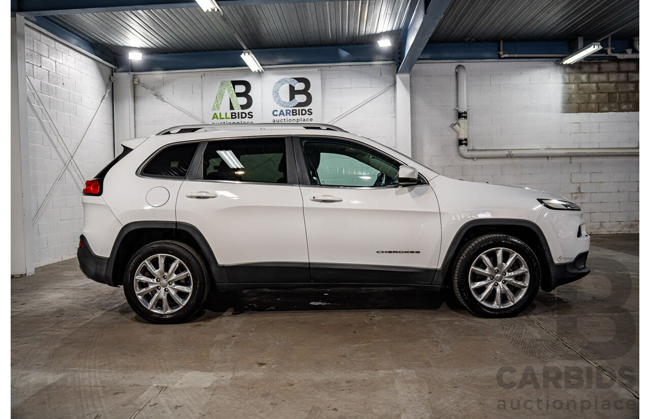 7/2015 Jeep Cherokee Limited (4x4) KL MY15 4d Wagon Bright White V6 3.2L