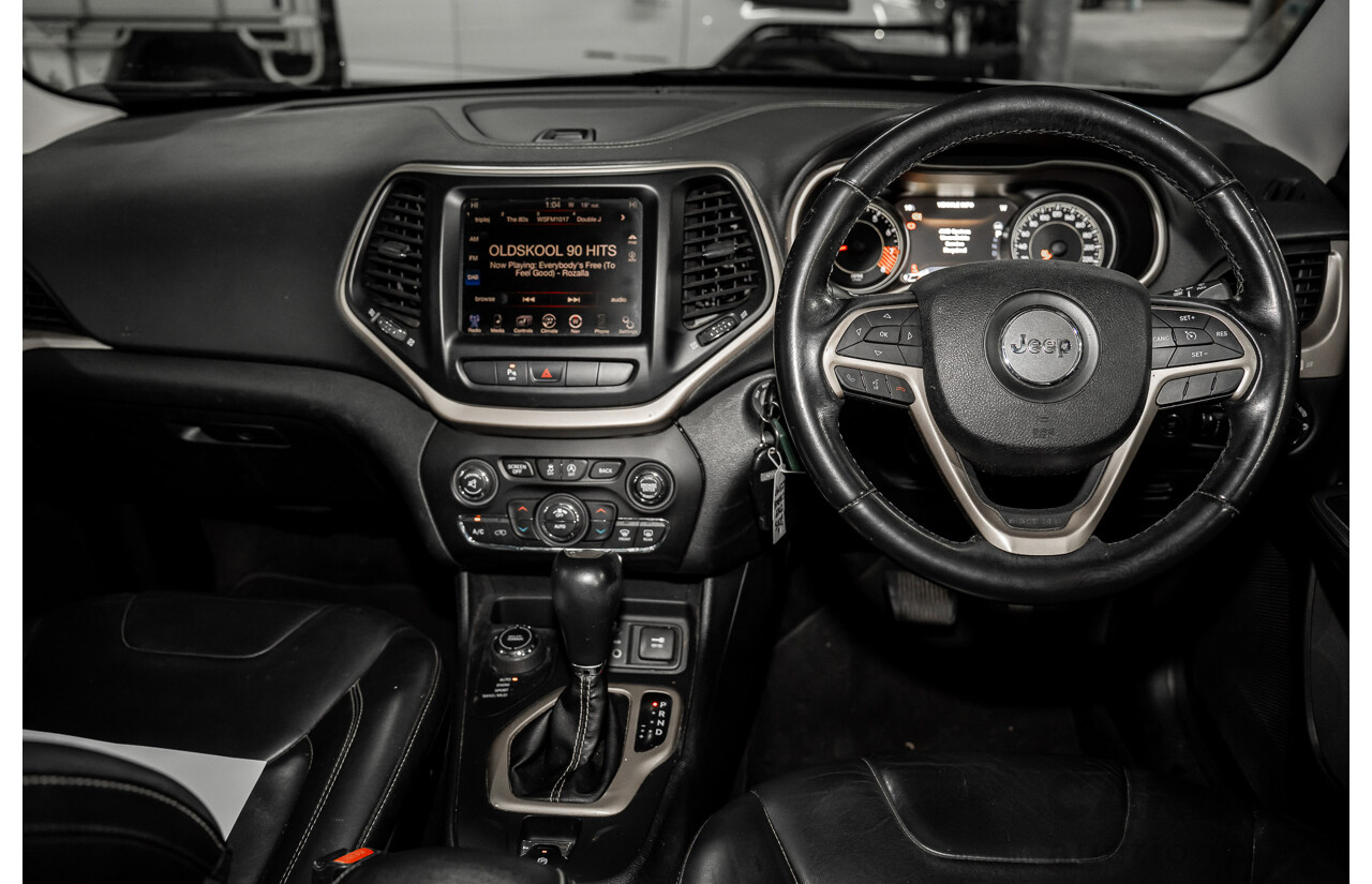 7/2015 Jeep Cherokee Limited (4x4) KL MY15 4d Wagon Bright White V6 3.2L