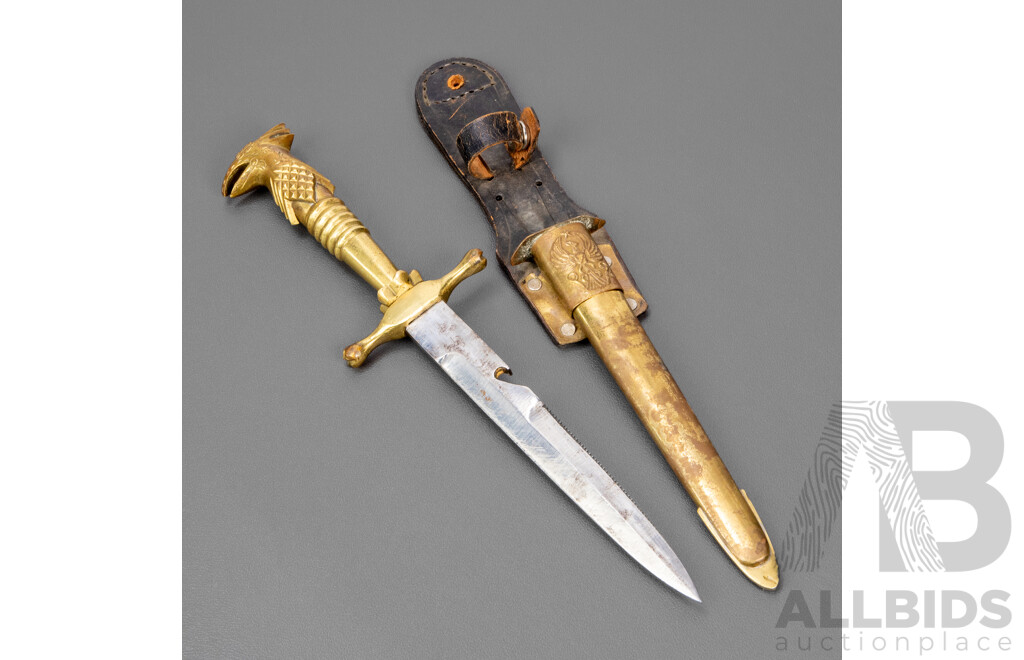 Vintage Indonesian Army Officer's Knife and Scabbard
