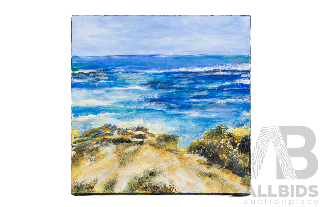 Anne McDermott, (20th Century, Australian, 1960-) Rottnest Reef (WA), Original Oil on Canvas, 31 X 31 Cm