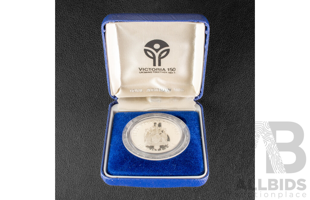 Australian RAM 1985 Silver Proof Ten Dollar Coin, State Series, Victoria